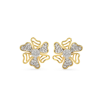 Diamond Flower Earrings