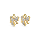 Diamond Flower Earrings