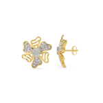 Diamond Flower Earrings