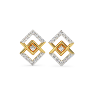 Diamond Square Earrings