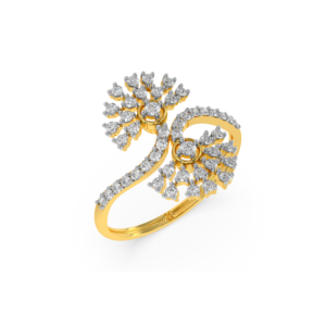 Twirling Diamonds Ring
