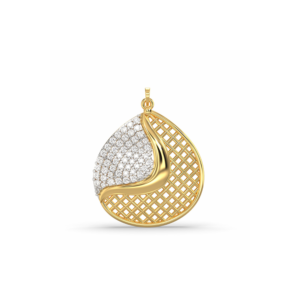 Sparkling 14K gold Diamond Cascade Pendant jewellery by Glamstone